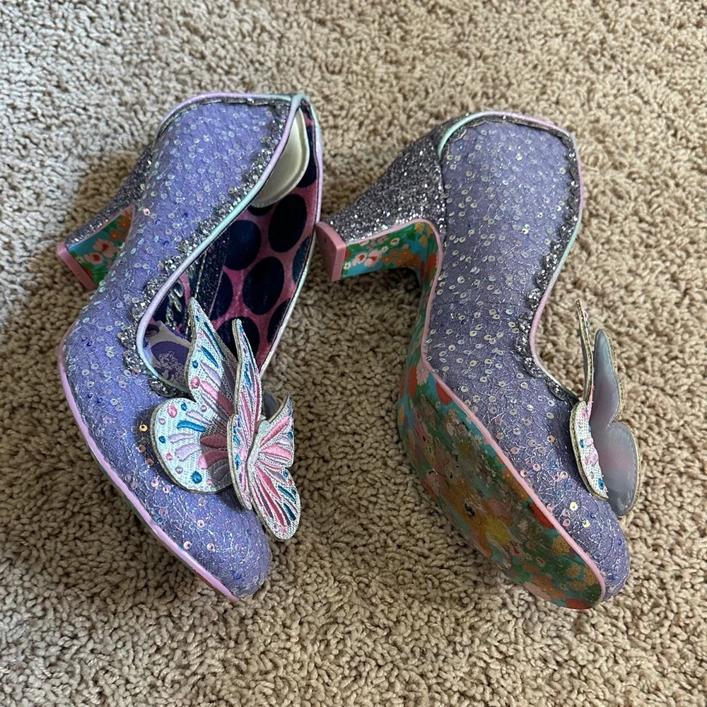 Irregular Choice Madam Mariposa Lavendar 42 - Picture 4 of 6